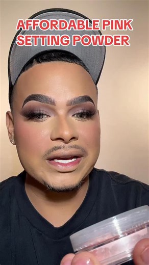 Bernardo Macias Jr on Instagram: "A pink Drugstore setting powder! @lorealparis #pinkpowder #settingpowder #makeup #beauty #affordablemakeup"