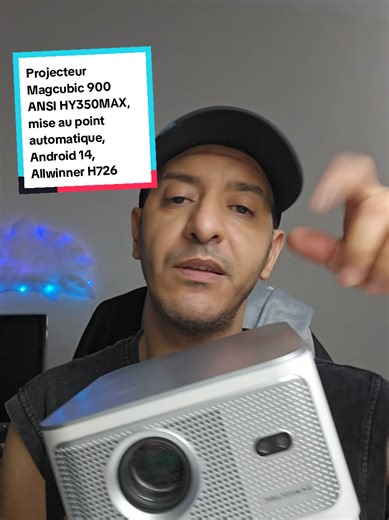 Projecteur Magcubic 900 ANSI HY350MАХ, mise au point automatique, Android 14, Allwinner H726, haut-parleur Hi-Fi de 15 W, Wi-Fi 6 double bande et Bluetooth 5.4, 1080p, courte distance de projection, portable #projecteur #cinema #famille #maman #papa