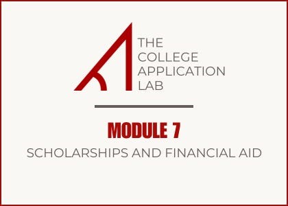 Module 7: Scholarships and Financial Aid
