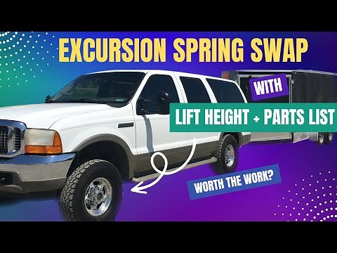 Excursion Spring swap: what you need to know, measurements, details.