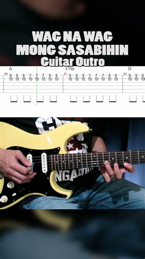 Wag Na Wag Mong Sasabihin (Kitchie Nadal) guitar outro #kitchienadal #guitarcover #guitartabs
