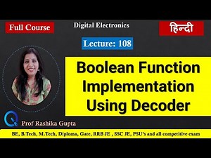 #108 Boolean Function Implementation Using Decoder हिंदी में