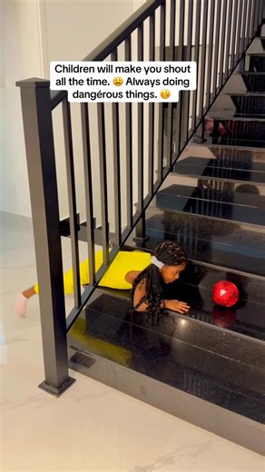 Angela Nwosu on Instagram: "Children will make you shout all the time. 😩 Always doing dangérous things. 🥴"