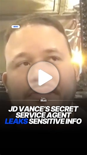 A Secret Service agent assigned to JD Vance has been put on leave after he spilled 'sensitive details' about his job protecting the vice president. The agent, who has not been identified by Secret Service, revealed the secrets on a date with a woman who was really an 'undercover journalist' working for conservative influencer James O'Keefe. #news #politics #jdvance #secretservice