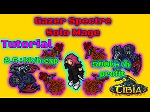 Best Place To hunt for Mage - Gazer Scpectre 2.5+kk/h expa 500+k/h profit - Poradnik Tibia 2021
