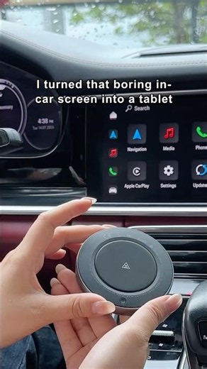 I turned that boring in-car screen into a tablet — here’s how！ #carlinkit #carplay #cargadgets