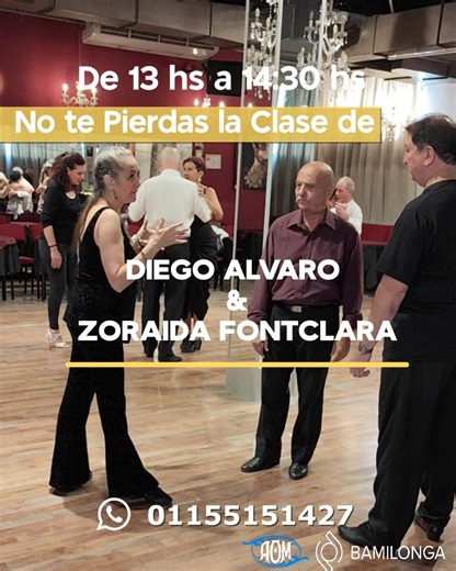 🎵🎶🥳En la fiesta del tango y la milonga de El Abrazo Tango Club💞agasajamos a nuestros milongueros con la orquesta de Los Herederos del Compás & Pablo Ramos😍💝Venite este viernes 24 a la milonga en El Beso💋Riobamba 416 Baires↗️ Y disfrutá!! 🥰💝🤩 🕛 13hs Clase Personalizada!! 🕛 14,30hs Gran Milonga!! TDJ: Mario Orlando Reservas/Clases individuales: 54 911 55151427 English and Italian spoken Gracias por recibir y compartir nuestro mensaje🥰💞🌈 🎵🎶🥳 At El Abrazo Tango Club’s tango and mil