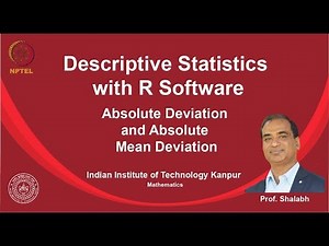noc19-ma14 Lecture 19-Variation in Data - Absolute deviation and Absolute Mean Deviation