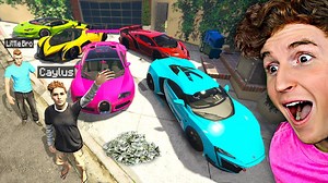 Collecting Billionaire Supercars W/ Little Brother In GTA 5 Roleplay.. | Caylus