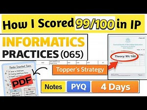 CBSE Class 12 IP (065) Board Exam Strategy 2026 | Score 95+ in 2 Days ⚡