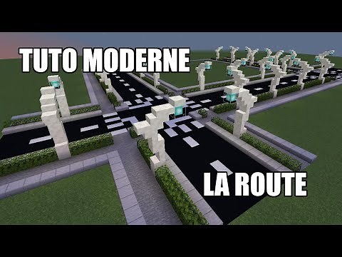 Minecraft - Tuto ville moderne #01 - La route