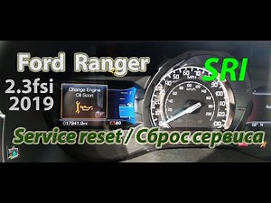 How to reset the oil light on a 2019 Ford Ranger.