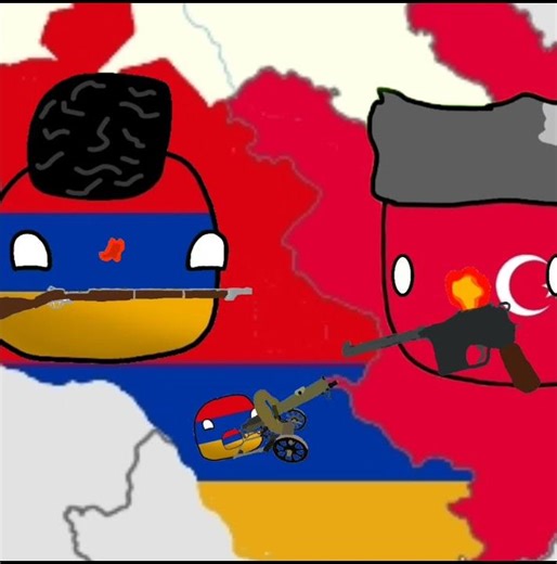 The History of Azerbaijan from 1918 to 1920 #countryballs #azerbaijan #armenia