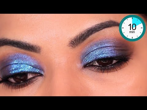 Blue Eyeshadow in UNDER 10 MINUTES! (Party/Reception Look)