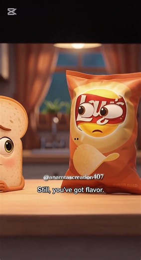 Crumbs & Crunch #Bread #Lays #FoodComedy #FoodAnimation #PunHumor