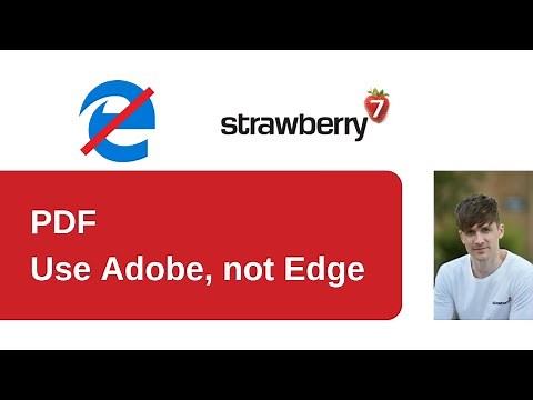 Use Adobe Reader to open PDF instead of Microsoft Edge