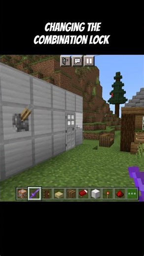 Changing The Combination Lock #minecraft #shorts