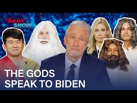 Jon Stewart and His ‘Daily Show’ Cohosts Provide Some Divine Intervention for Joe Biden: ‘Let It Go’ | Video