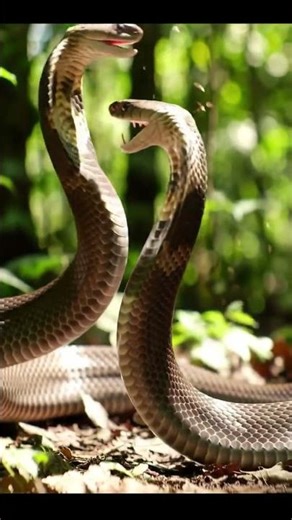 King Cobra vs Python | Intense Snake Showdow#SnakeBattle #Wildlife #Animals #NatureLover #SnakeLover
