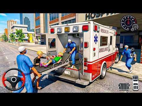 Ambulance Rescue Driver Simulator - 911 US Emergency Ambulance Driving 3D Game - Android Gameplay