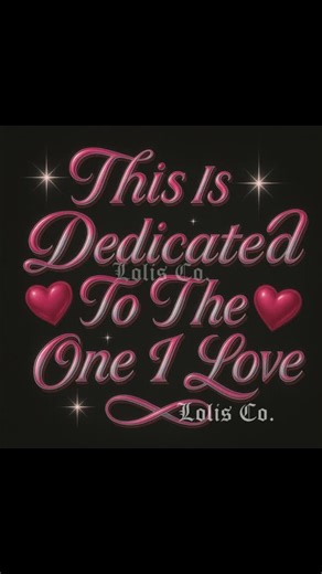 Lolis Co. on Instagram: "This is Dedicated to the One I Love❤️⛓️ Sundays are for Oldies 🎶 #alovestory #oldiesart #dedicatedtotheoneilove #sundaysareforoldies #loliscompany * I do not own the rights to this music"