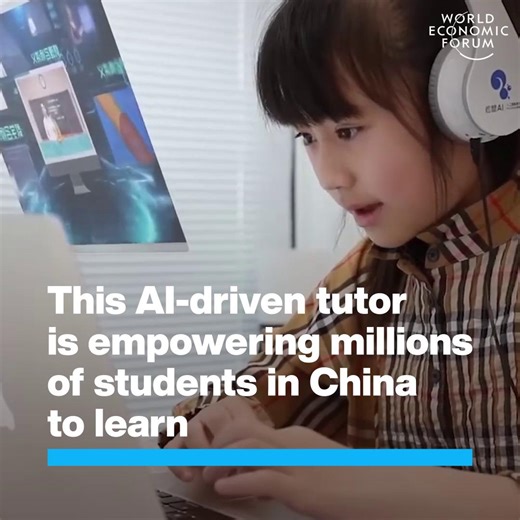 323K views · 2.6K reactions | Squirrel AI Learning has given away 10 million free AI learning accounts to China’s poorest families, explains founder Derek Haoyang Li. Learn more in this World Economic Forum report on the future of learning, which explores the potential for #AI to benefit educators, students and teachers: https://ow.ly/2Pbw50XjfbY | World Economic Forum | Facebook