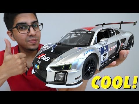 UNBOXING & LETS PLAY - 1/14 Scale AUDI R8 LMS RC car - RaStar - FULL REVIEW!