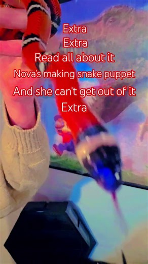 SNAKE PUPPET! #trend #dragonpuppets #claybracelet