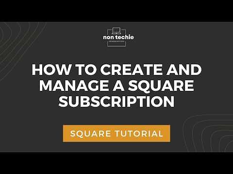 How to create and Manage a Square Subscription | Mastering Square Basics