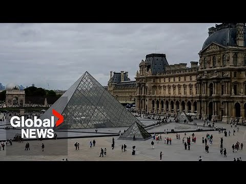 Thieves pull off daring jewelry heist at the Louvre Museum in Paris