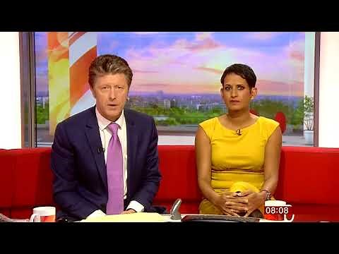 Naga Munchetty nipple pokies in clingy dress | 20170929