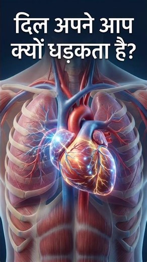 “दिल अपने आप क्यों धड़कता है? | Heartbeat का SA Node” #facts #shorts