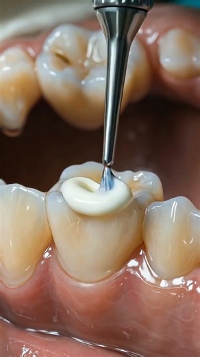 Composite Tooth Filling Restoration | Modern Dental Treatment Animation#shorts #dentalcleaning