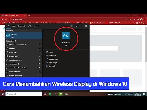 CARA MENAMBAHKAN WIRELESS DISPLAY DI WINDOWS 10