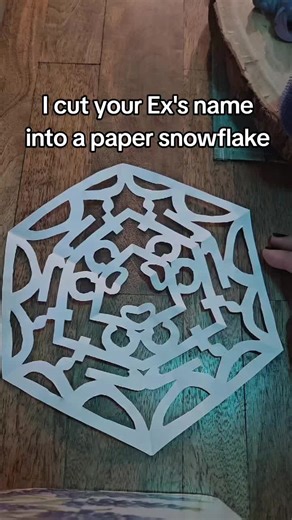 Creative Paper Snowflake with a Personal Touch