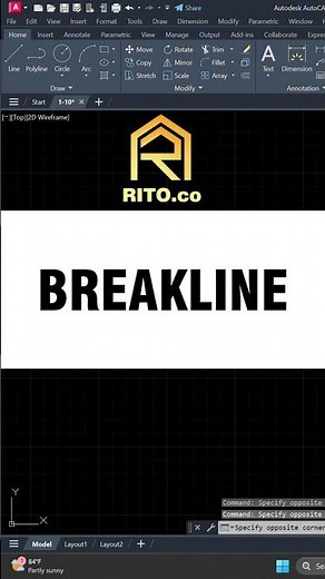 28.BREAKLINE - AUTOCAD COMMAND