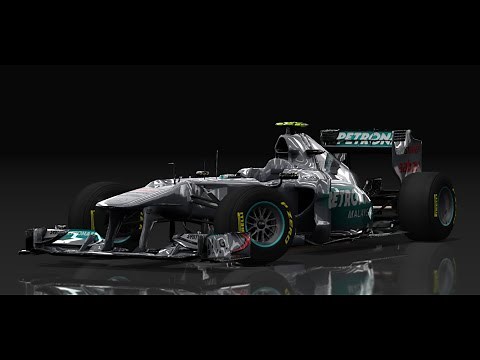Assetto Corsa Mod - F1 2011 game Conversion Schumacher Mercedes W02 Melbourne Australian Grand Prix