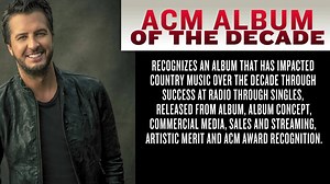 Luke Bryan snags our final Decade Award as he takes home the ACM Album of the Decade Award for 'Crash My Party.' The 4X Platinum album debuted at #1 on the Billboard 200 and landed Bryan six #1 singles! Keep the hits on comin', Luke😉🏆 | ACM - Academy of Country Music