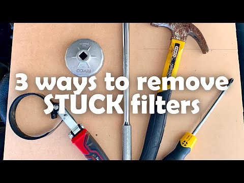 Stuck Oil Filter Removal - 3 simple tricks if your oil filter is stuck!