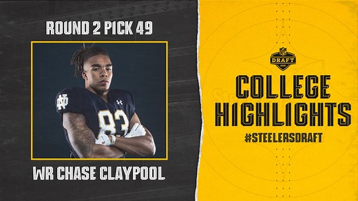 Chase Claypool was found by college coaches because he put his high school tape on his Facebook for friends and family. Now his college highlights are on Facebook because he's a member of the #Steelers! | Pittsburgh Steelers