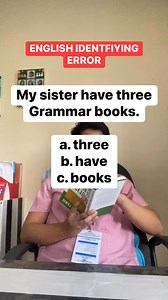 English identifying error activity 2067. #fyp #grammar #english #millionviews | Albert Paningbatan Veronilla