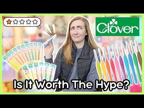 I Tried a CLOVER CROCHET HOOK for the FIRST TIME! ✨ (Is it worth the hype??)