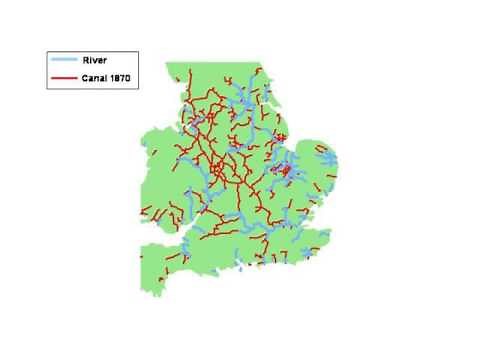 Evolution of the UK Canal and River Navigation Networks