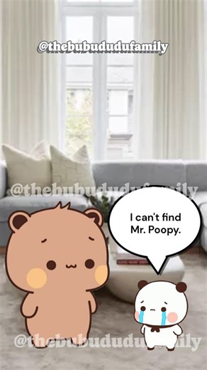 The Bubu Dudu Family on Instagram: "Baby Bubu lost Mr. Poopy but Papa Dudu went to find him right away 🧸💩☕ Follow @thebubududufamily to see more content about the Bubu and Dudu family ✨ #bubu #dudu #family #love #cute #baby #funny #comedy #trending #trendingreels #reels #fyp"