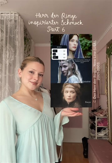 DIY Éowyn-inspirierte Kette 👱🏻‍♀️🗡️💍✨ #diyjewelry#jewelrymaking#tutorial#éowyn#lotr