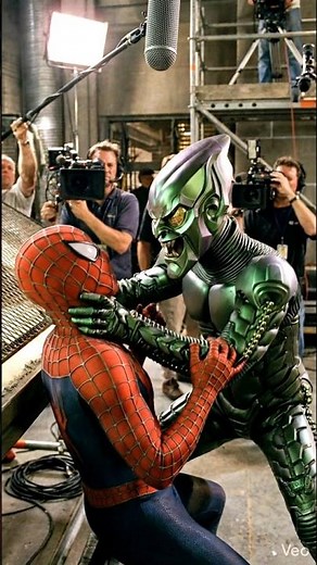 spiderman behind the scenes filming footage you never seen (AI) #behindthescenes