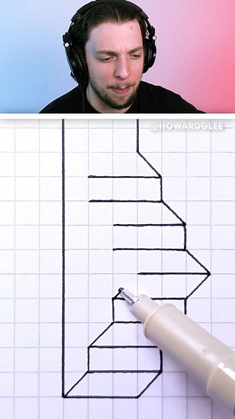 Slogo | How To Draw 3D Steps Illusion Art! #slogo #ig #reels #igreels #instareels #drawing #art #artists #artistsofig #illusion | Instagram