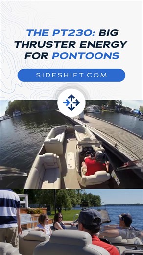 Meet the PT230, the world’s first fully retractable bow thruster built for pontoon boats.🚤 With 2.5 horsepower, whisper-quiet performance, and a clean under-deck mount, it drops into position in seconds and lifts away just as smoothly. It knows exactly when to rise to the occasion and when to stay out of sight, just like a good crew member ⚓️. Full specs and details here → https://sideshift.com/products/pt230-retractable-bow-thruster #SideShift #PT230 #PontoonThruster #PontoonLife #BoatControl 