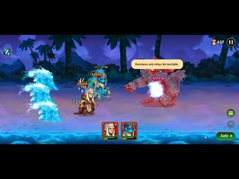 Hero wars- Cascade event chapter 1 boss 2 heroes