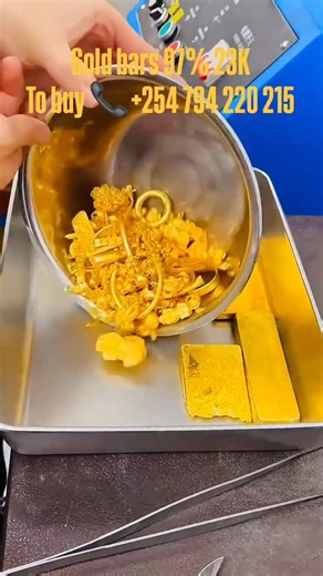 GOMA GOLD MINER on Instagram: "Gold Bars available for sale. 💎 Purity 97% 23 karats. Form: Bars/Nuggets Delivery terms: CIF / FOB ☎️ Contact or WhatsApp for purchase /delivery & more information on +254 794 220 215 Email. support@gomagoldminers.com for any inquiries. #business #jewelry #gold #jewels #jewelrydesigner gomagoldminer investment goldbullion mining gemstones 24 carat investmentopportunity goldforsale jewelry goldbars"